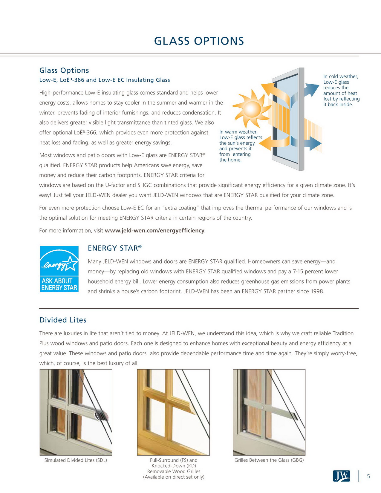 Jeld Wen Tradition Plus Wood Windows And Patio Door Features Sell Sheet